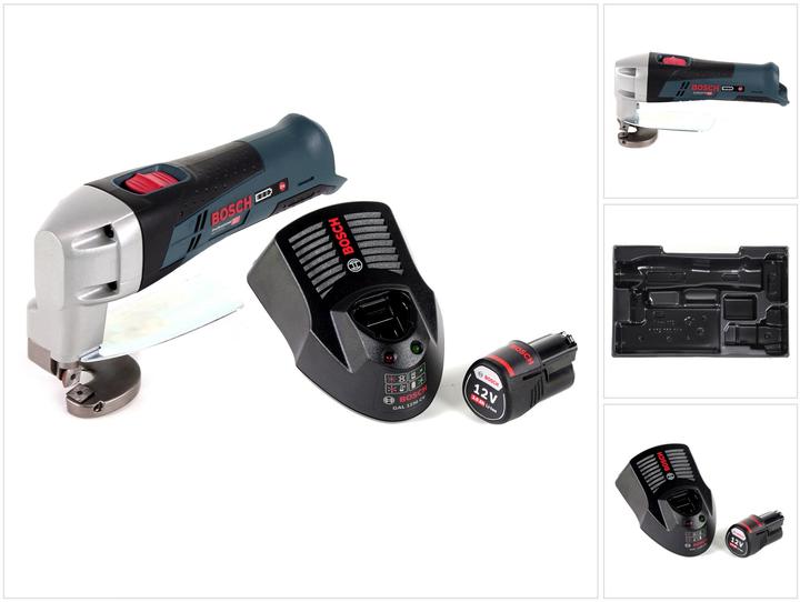 Bosch Professional Bosch GSC 12 V-13 Akku Blechschere L-Boxx ready + 1x Akku 3,0Ah + Ladegerät