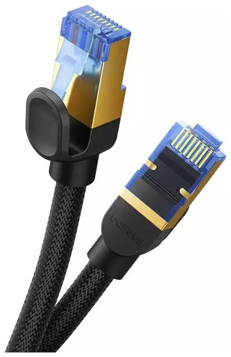 Produktbild Baseus Braided network cable cat.7 Ethernet RJ45, 10Gbps, 20m (black) (S/FTP, CAT7, 20 m)