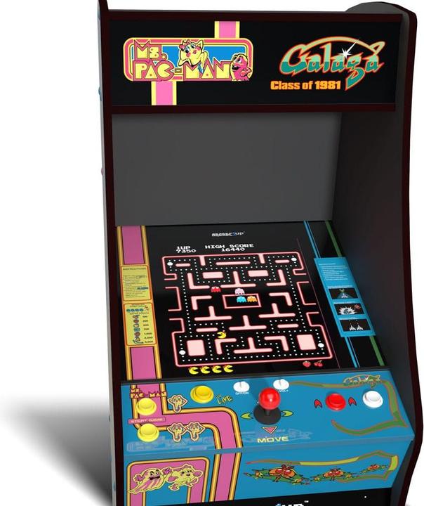 Actual product image Arcade1Up - Ms. Pac-Man vs Galaga - Class of 81 - Deluxe Arcade Machine