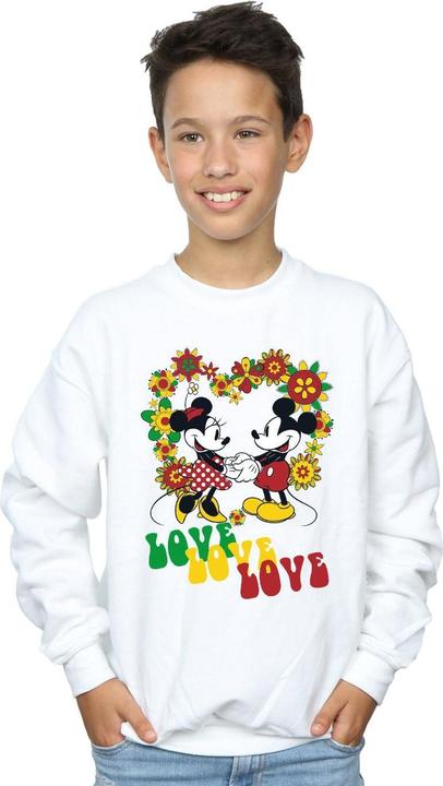Immagine prodotto Disney Mickey And Minnie Mouse Hippie Love Felpa Ragazzi (152, 158)