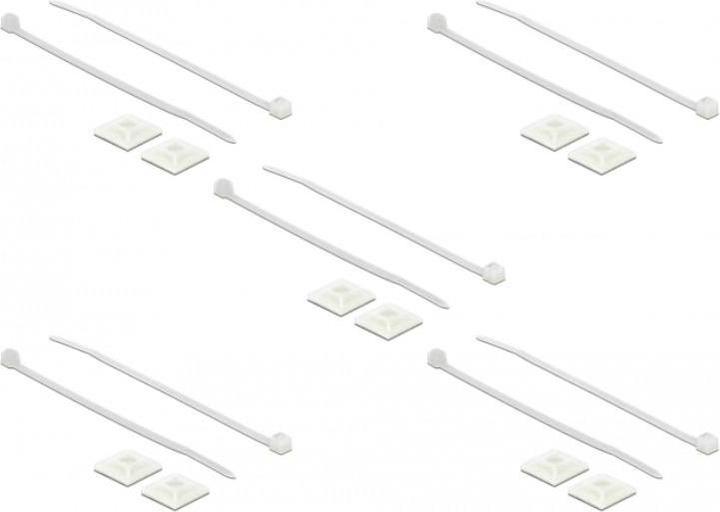 Delock Cable tie holder (Plastic cable ties, 25 mm, 10 pcs.)