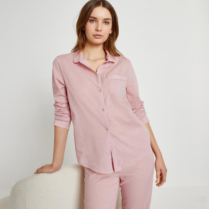 La Redoute Collections Pyjama mit Plumetis-Muster (38)