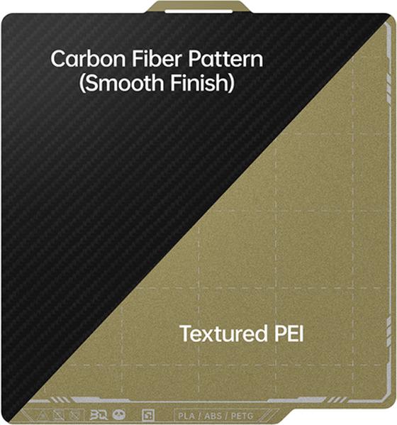 Immagine prodotto 3d-printerstore.ch BIQU Buildplate for Bambu Lab textured PEI - Carbon PET für P1/X1 Series (Piastra)