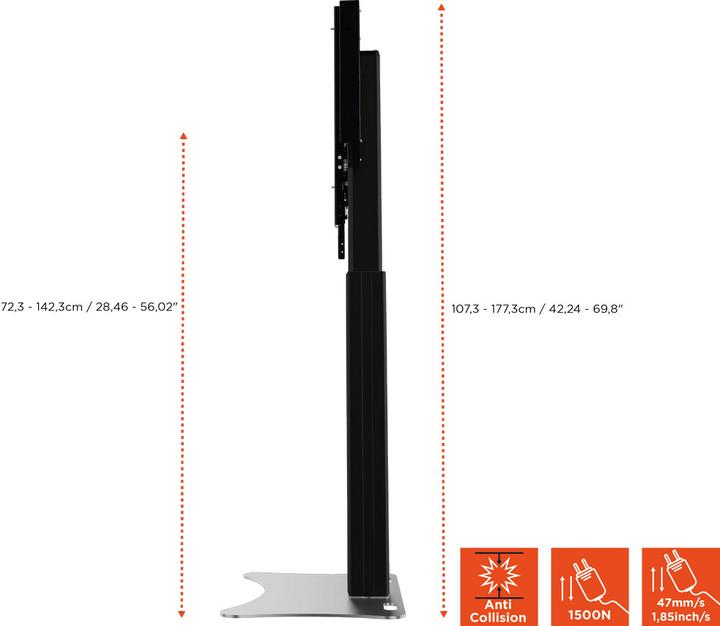 Actual product image Celexon Electric Stand Expert Adjust 4286PB - 70 cm Black (86", 136 kg)
