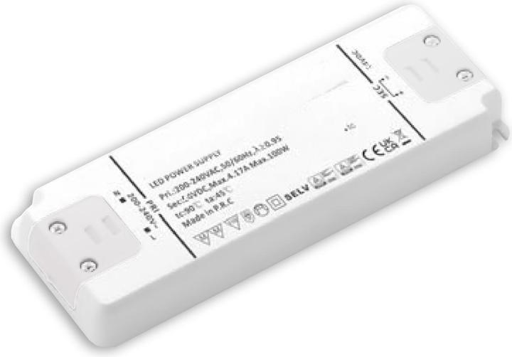 Image du produit Isoled Transformateur LED 48V/DC, 0-100W, ultra-plat, SELV