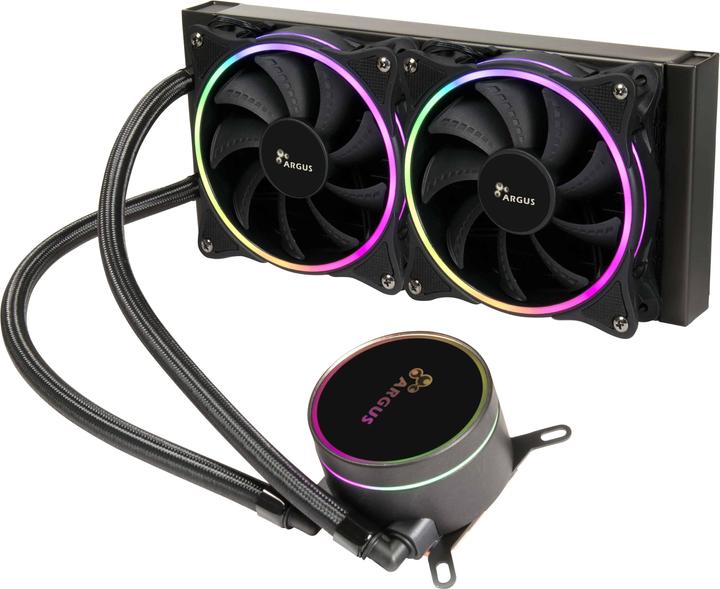 Produktbild Intertech INTER-TECH Argus Iceman LC240 RGB AiO - Wasserkuehlung mit RGB-Beleuchtung fuer alle gaengigen Socke