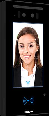 Produktbild Akuvox E16C Video-Türsprechanlage und Zutrittskontrolle mit Gesichtserkennung, Touchscreen, Blueto