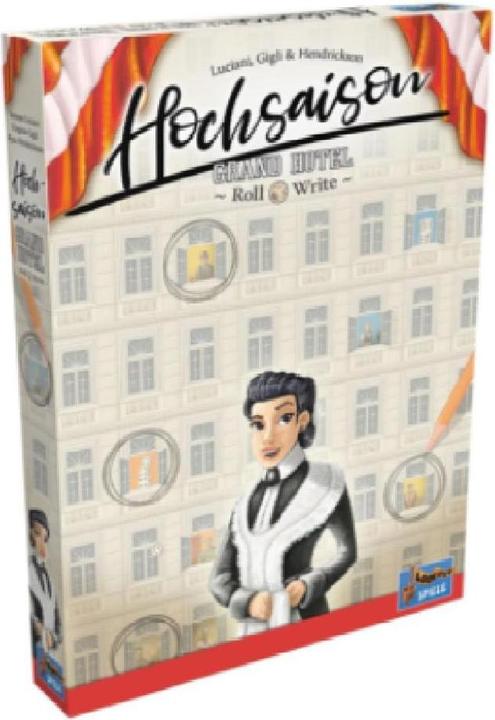 Productafbeelding Lookout LOOD0061 - Hoogseizoen: Grand Hotel Roll & Write, bordspel voor 2-4 spelers, vanaf 12 jaar (EN) (Duits)