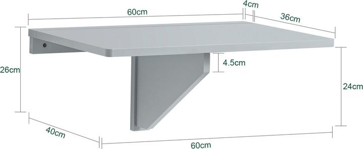 Produktbild SoBuy Wandklapptisch