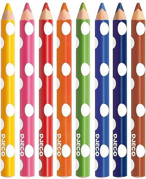 Immagine prodotto Djeco Matite colorate per i più piccoli (Multicolore, 8 x)