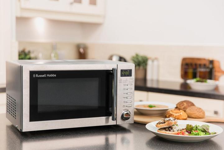 Immagine prodotto Russell Hobbs RHM2031 – 20-Liter-Digitale Mikrowelle mit Grill, Edelstahl (Spina CH, 20 l)