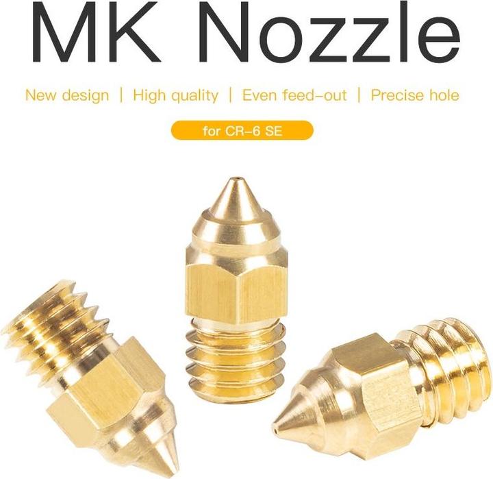 Actual product image Creality 0.4mm Nozzle MK Brass CR-6 SE (Blast pipe)