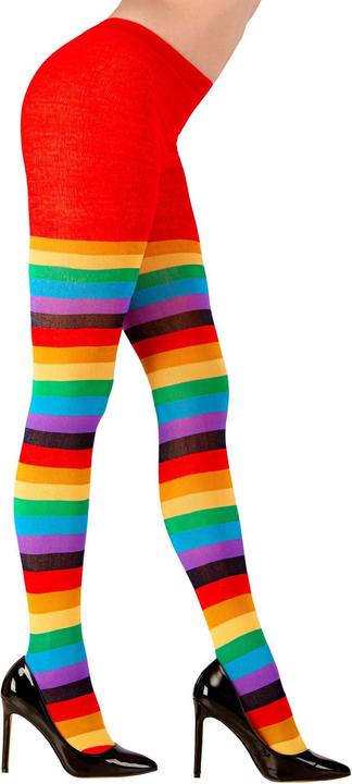 Actual product image Widmann Rainbow tights