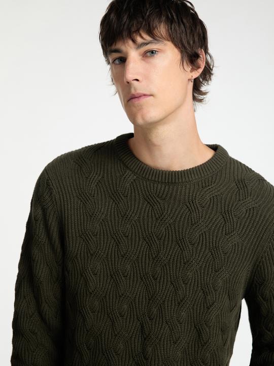 Produktbild Selected Homme Zopfstrick Pullover mit Rundhalsausschnitt (XL)