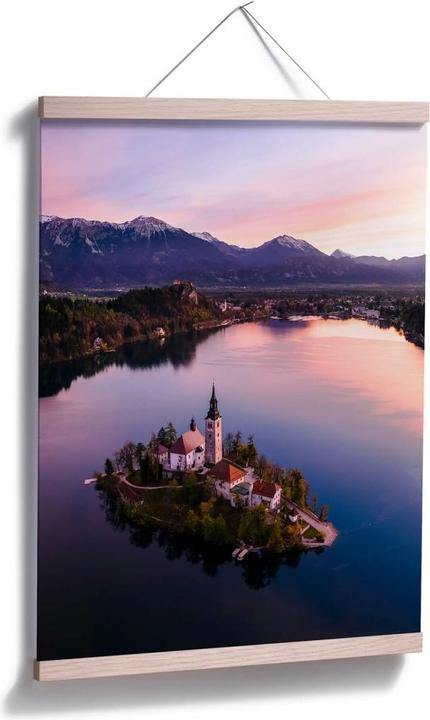 Image du produit Trenddeko Le lac Bled en Slovénie (80 x 100 cm)