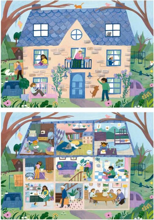 Produktbild Educa Παζλ 2×100Τεμ. Inside/Outside House 19957