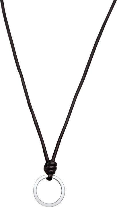 Produktbild Elli Halskette Charmträger Textilband 925 Silber (925er Sterling Silber, Leder, Keine Schmuckstein)