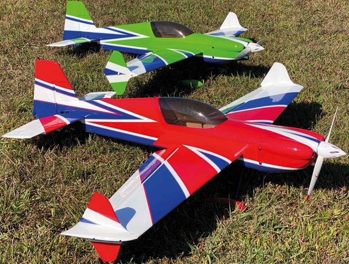 Produktbild Extremeflight-RC mxs 64" v2 plus grün/weiss arf mit tragflächen-schnellverschluss