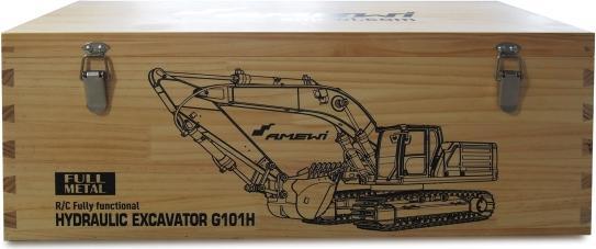Actual product image Amewi G101H V2 full metal hydraulic excavator 1:16 RTR petrol (RTR Ready-to-Run)