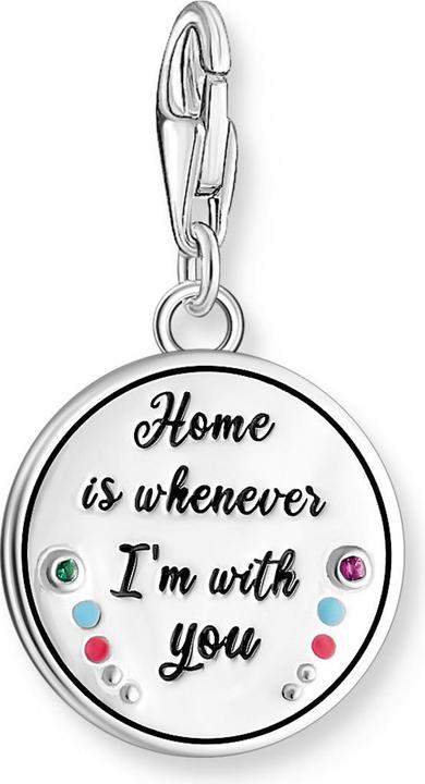 Produktbild Thomas Sabo Charm-Anhänger (925 Sterlingsilber, Geschwärzt, Kaltemail)