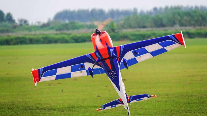 Produktbild Extremeflight-RC extra 300 48" v2 plus orange/blau/weiss arf mit tragflächen-schnellverschluss