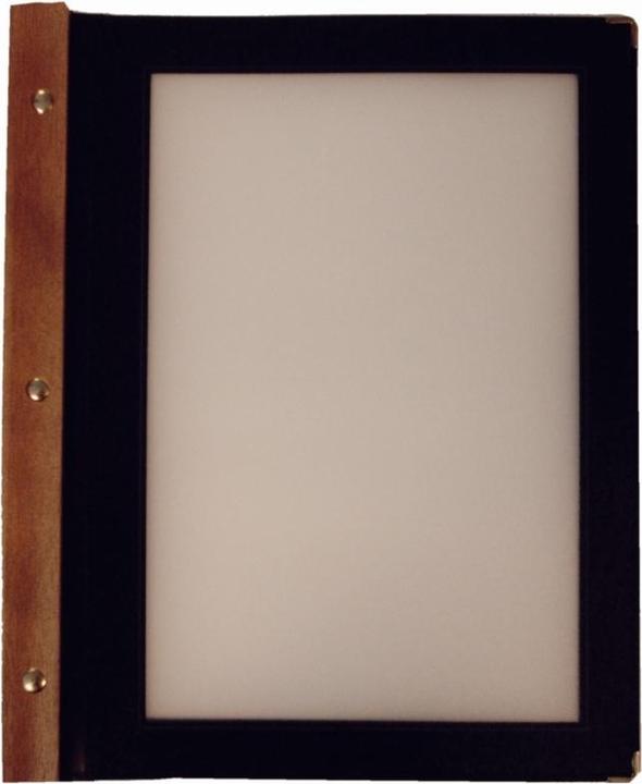 Immagine prodotto Securit Cartella portamenu in legno, DIN A4, nero (A4, 1 x)