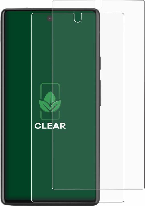 Produktbild ScreenLeaf Schutzfolie nachhaltiger Displayschutz Displayschutzfolie Folie Klar Transparent (2 Stück, Google Pixel 6a)