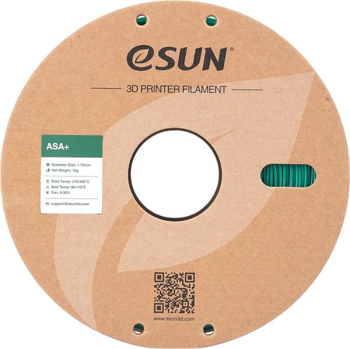 Immagine prodotto eSUN ASA+ 1,75mm GREEN 1kg (ASA, 1.75 mm, 1000 g, Verde)