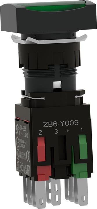 Produktbild Schneider Electric Leuchtdrucktaster, grün Ř 16, flach, o. XB6DW3B5B