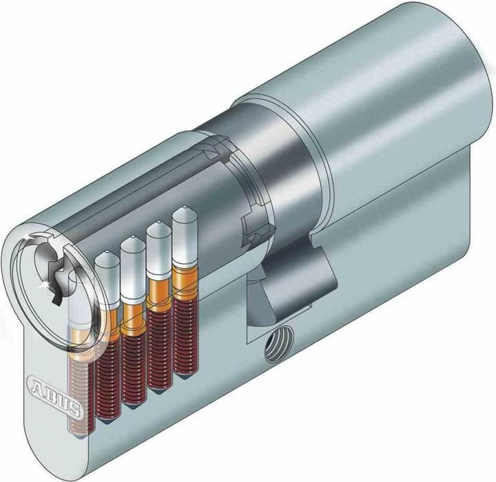Actual product image Abus Profile double cylinder C 73 N 35/40 mm emergency and danger function on both sides No. of keys 3 (Profile double cylinder)