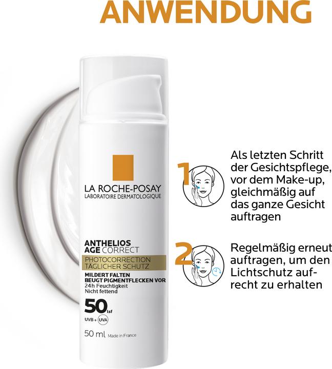 Produktbild La Roche Posay AntheliosAnthelios Age Correct (Sonnencreme Gesicht, SPF 50, 50 ml, 90 g)