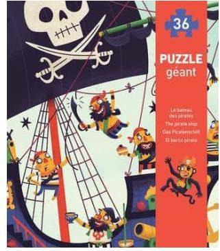 Productafbeelding Djeco Reuzenpuzzel Het piratenschip (36 onderdelen)