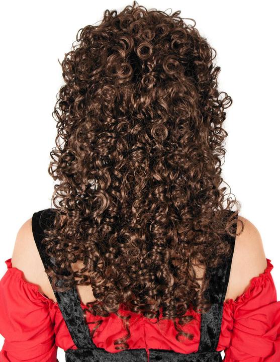 Actual product image Maskworld Gelockte Langhaarperücke braun - Faschingsperücke