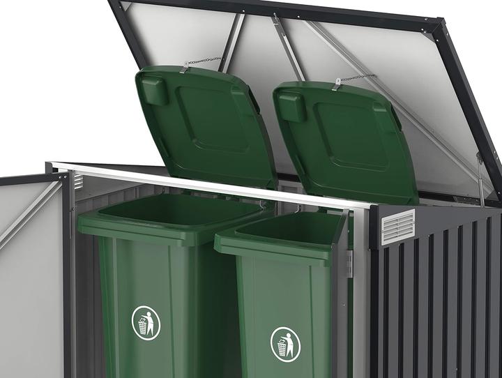 Produktbild Tepro Mülltonnenbox, anthrazit/weiss
