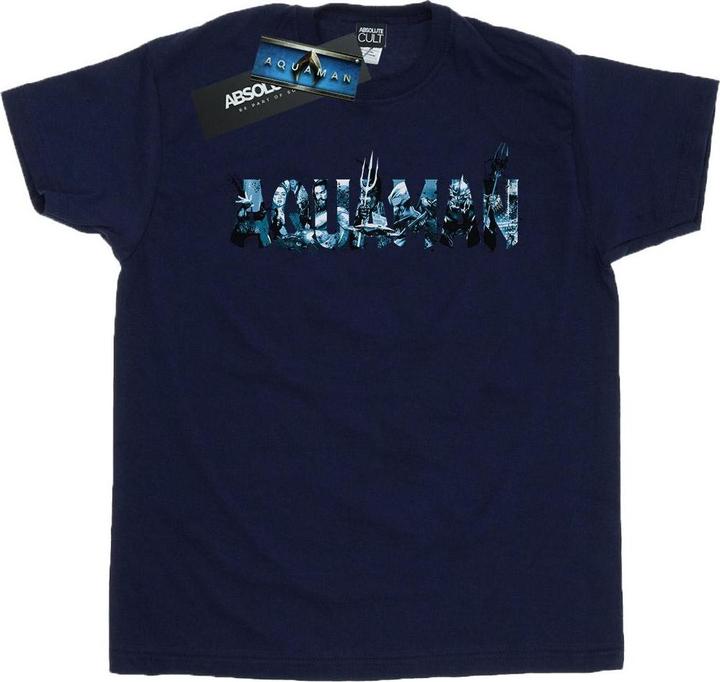 Aquaman Text Logo TShirt (3XL)