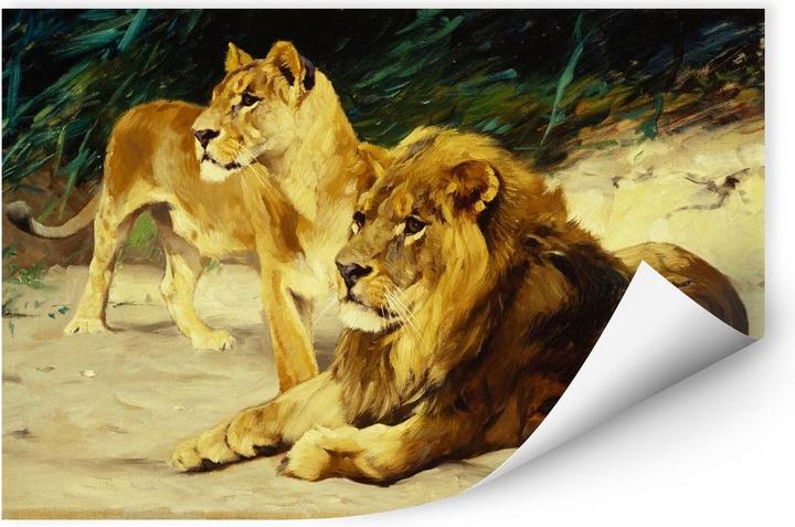 Produktbild Trenddeko Löwenpaar (120 x 80 cm)