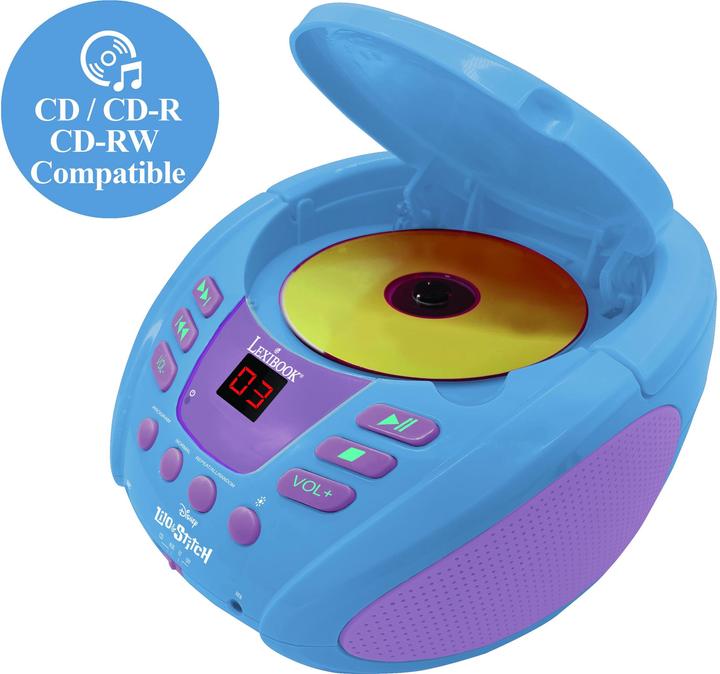 Immagine prodotto Lexibook Lettore CD Bluetooth® Stitch con luci (RCD109D)