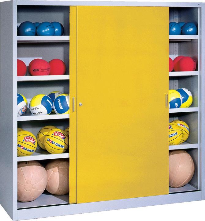 Produktbild C+P Ballschrank (HxBxT: 195x120x50 cm, mit Vollblech-Schiebetüren, Typ 4)