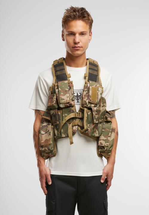 Actual product image Brandit Tactical waistcoat, one size only Colour Tactical camouflage pattern (L)