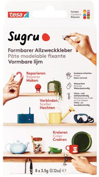 Produktbild Sugru by tesa Sugru 8x Formbarer Allzweckkleber, vielseitige Klebeknete zum Dekorieren, Kleben & Reparieren (28 g)