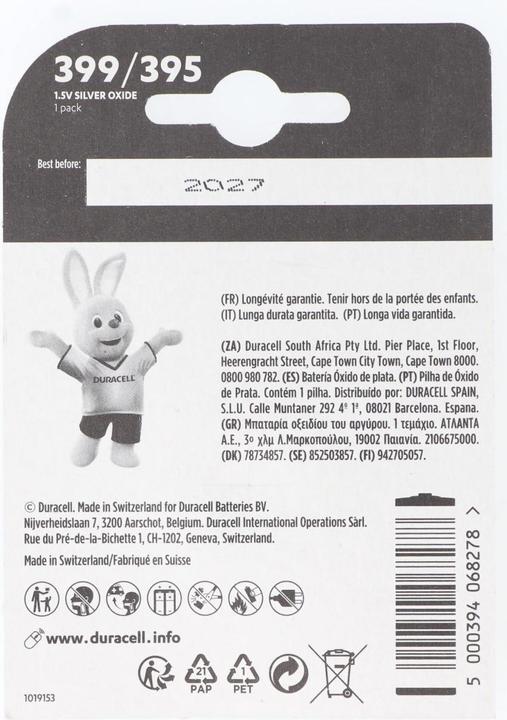 Produktbild Duracell Electronics (1 Stk., SR57, 55 mAh)