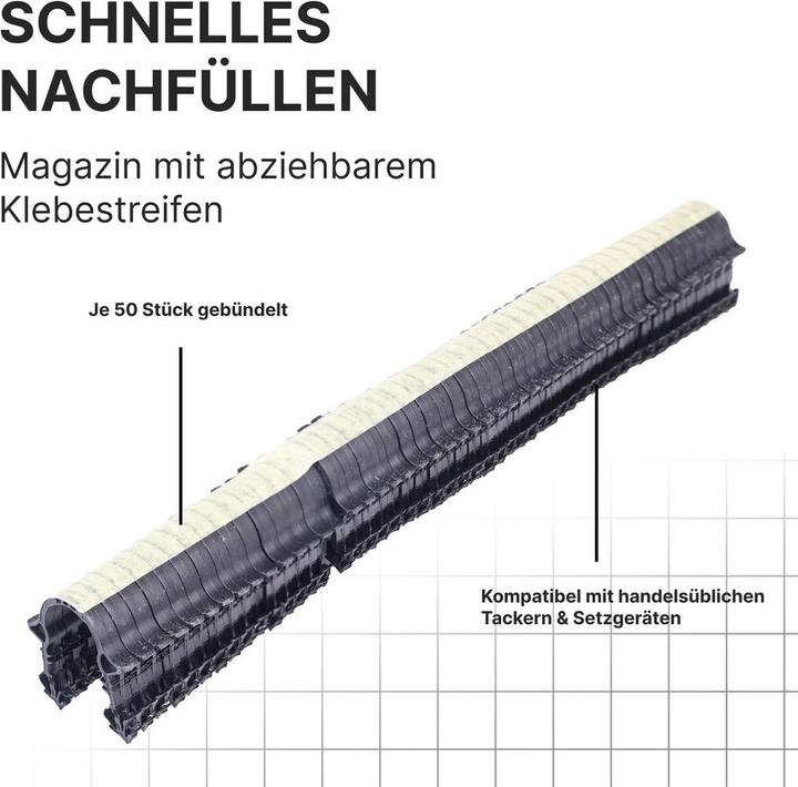 Image du produit Sanpro Agrafes, support de tube chauffant pour chauffage au sol, quantité 10.000 pièces