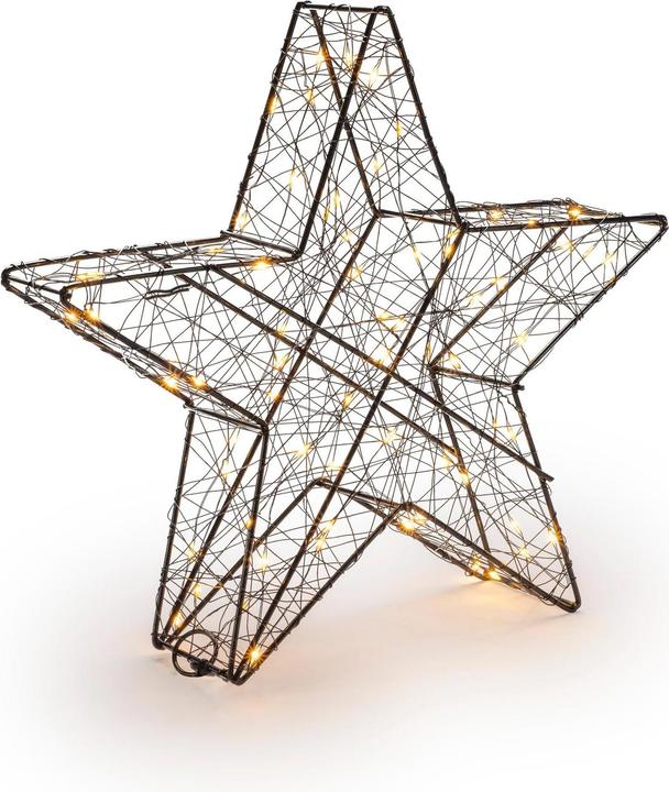 STT Tischdeko 3D Star Nero M, 28 cm