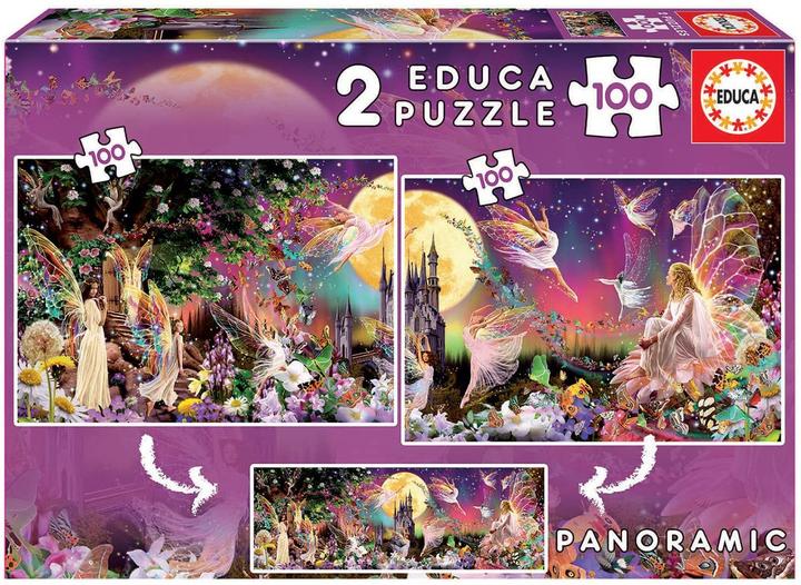 Produktbild Educa Feen-Triptychon 2x100 Teile Puzzle (100 Teile)