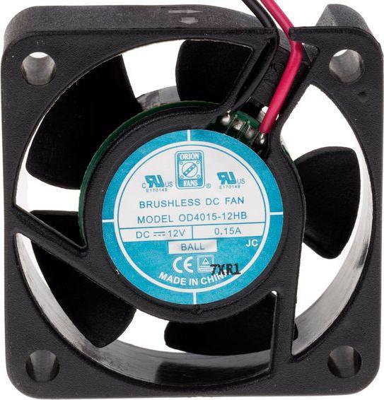 Actual product image Rs Pro DC axial fan, 40x15mm 14.45cu.m/h 12V (40 mm)