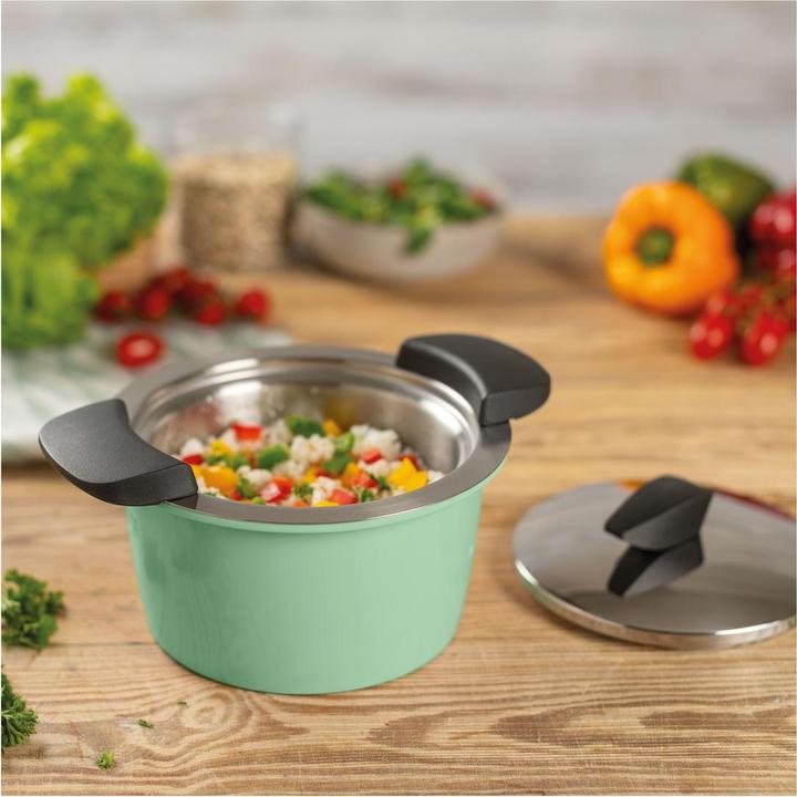 Produktbild Kuhn Rikon Servierkasserolle (14 cm, Kochtopf, Edelstahl)