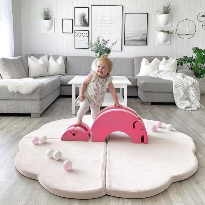 Actual product image Activity Board Foldable Play Mat, Play Mat for Baby Gift, Floor Baby Velvet Mat, Baby Play Mat Kids Room (160 x 160 cm)