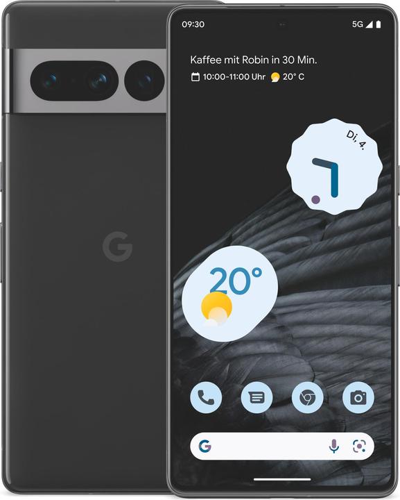 Produktbild Google Pixel 7 Pro (256 GB, Obsidian, 6.70", SIM + eSIM, 50 Mpx, 5G)