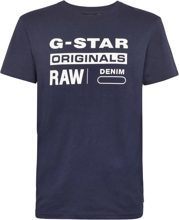 G-Star Printed Graphic Eight T-Shirt Regular Fit Sartho Blue