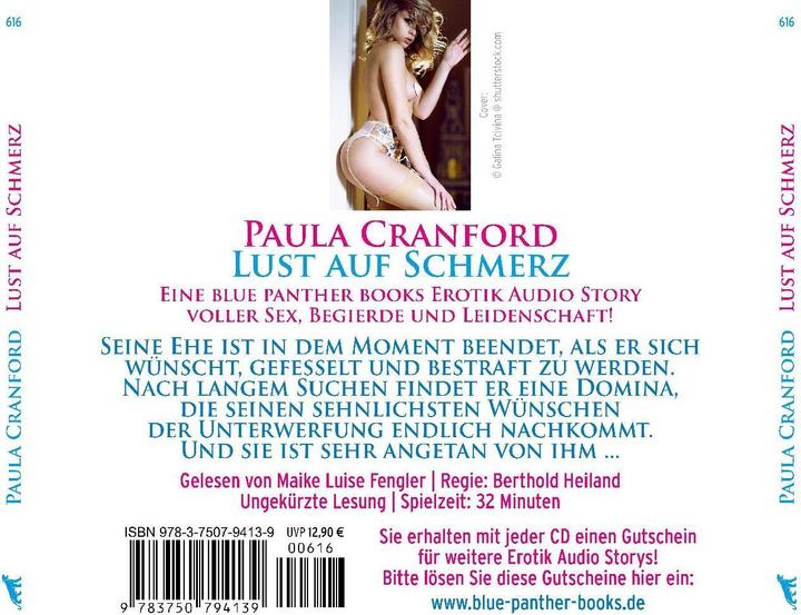 Immagine prodotto Cranford: Audi erotico con brama di dolore (Paula Cranford)